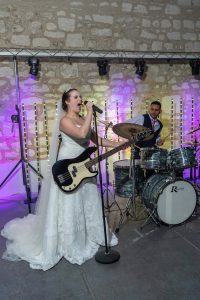 Using a band and a DJ gives you total control over your wedding reception
